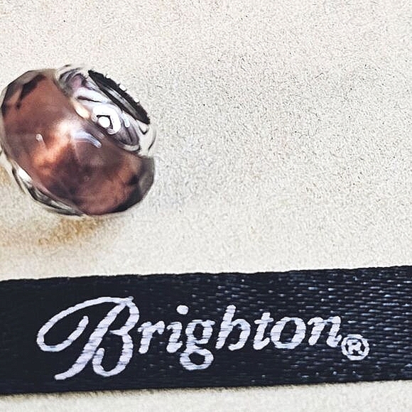 Brighton Transparency Purple Glass Bead Charm - Picture 2 of 3